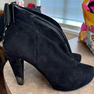 Guess Black Heeled Boots for Women